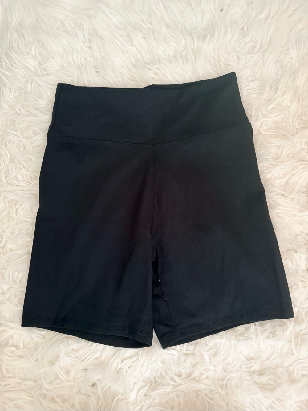High-Waist Black Women's Bike Shorts